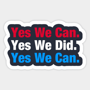 Yes We Can Sticker